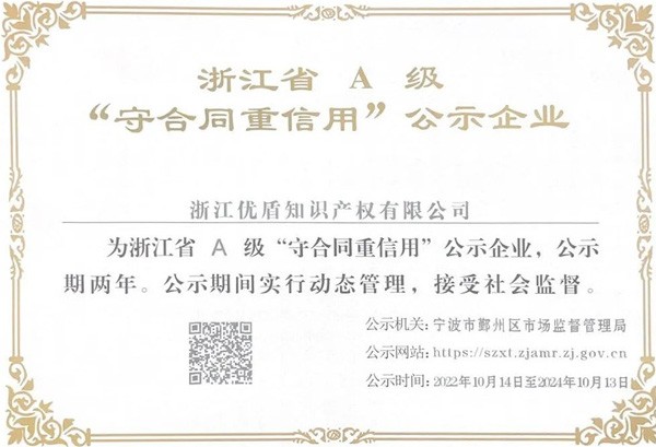 Udun Gained the Honorary Titles Including”Exemplary Enterprise of Credit Management In Ningbo City” and“Exemplary Enterprise Who Values Credit In Zhejiang Province”